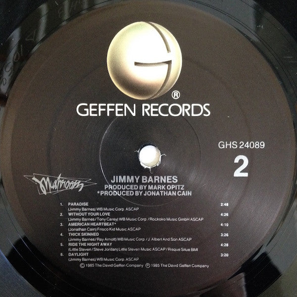 Jimmy Barnes - Jimmy Barnes *ALLIED / PROMO* | Near Mint (NM) Excellent (EX) - ROCK / USED *NEAR MINT*