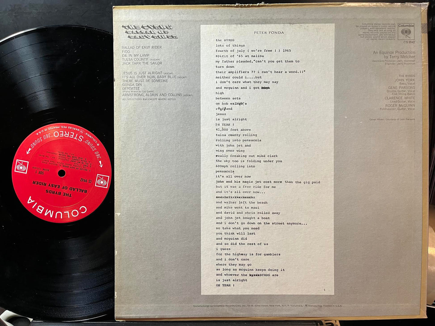 The Byrds - Ballad Of Easy Rider (VINYL) | Near Mint (NM) Excellent (EX) - ROCK / USED *NEAR MINT*