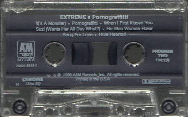 Extreme II: Pornograffitti *CASSETTE* | Near Mint (NM) Near Mint (NM)
