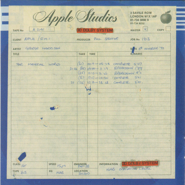 Living In The Material World (CD) | Near Mint (NM) Near Mint (NM) - ROCK / USED *NEAR MINT*