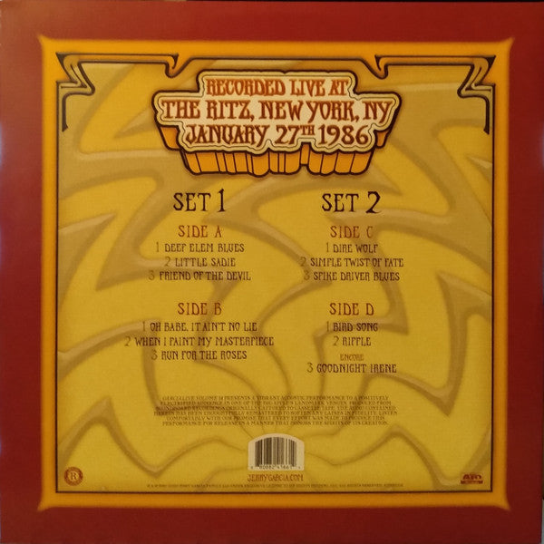 GarciaLive Volume 14 (Recorded Live At The Ritz, New York, NY, January 27th, 1986) (2xVINYL) | Near Mint (NM or M-) Near Mint (NM or M-) - ROCK / USED *NEAR MINT*