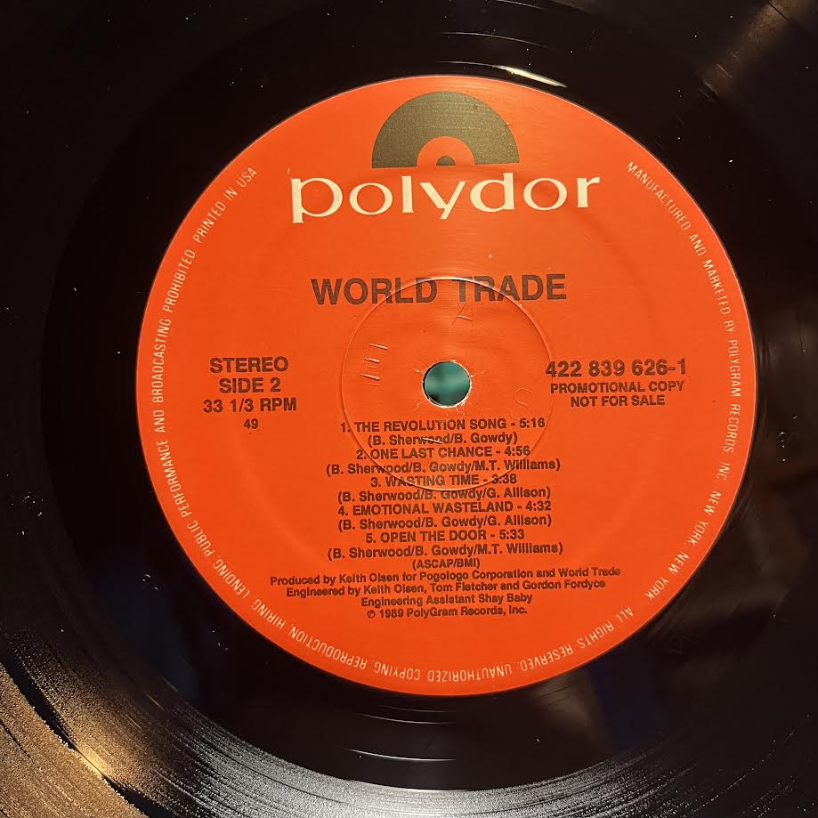 World Trade (VINYL) | Near Mint (NM) Excellent+ (EX+) - ROCK / USED *NEAR MINT*