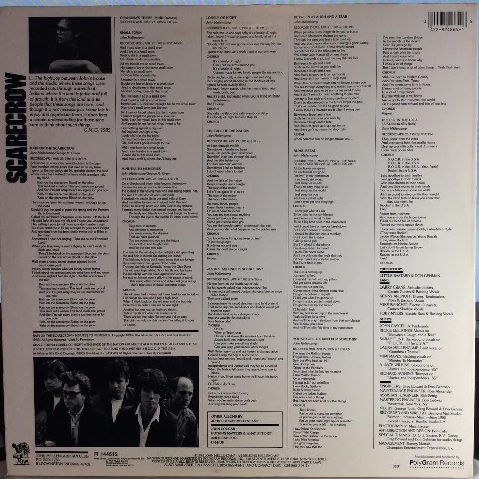 Scarecrow (VINYL) | Near Mint (NM) Near Mint (NM) - ROCK / USED *NEAR MINT*