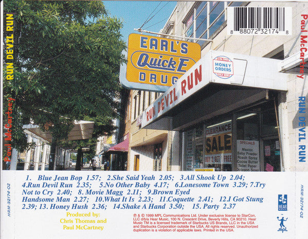 Run Devil Run (CD) | Near Mint (NM) Near Mint (NM) - ROCK / USED *NEAR MINT*