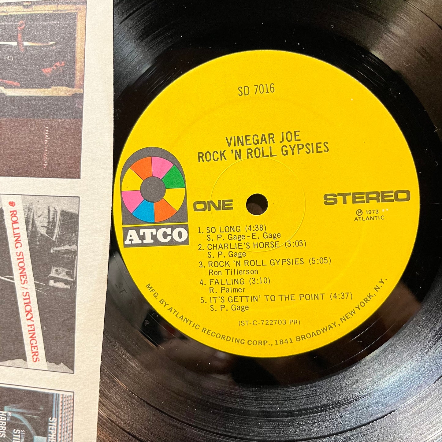 Vinegar Joe - Rock 'N Roll Gypsies (VINYL LP ATCO SD 7016 1973) | USED Near Mint (NM or M-) Very Good (VG) - ROCK / USED *NEAR MINT*