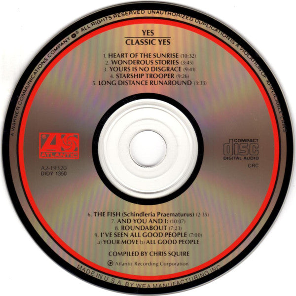 Classic Yes (CD) | Near Mint (NM) Excellent (EX)