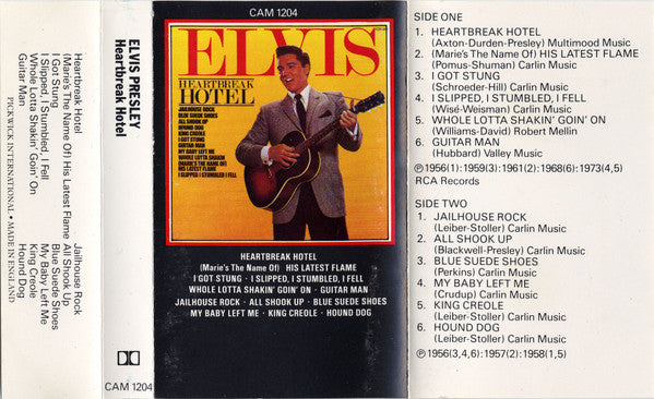 Elvis Presley - Heartbreak Hotel *CASSETTE* | Near Mint (NM) Excellent (EX) - ROCK / USED *NEAR MINT*