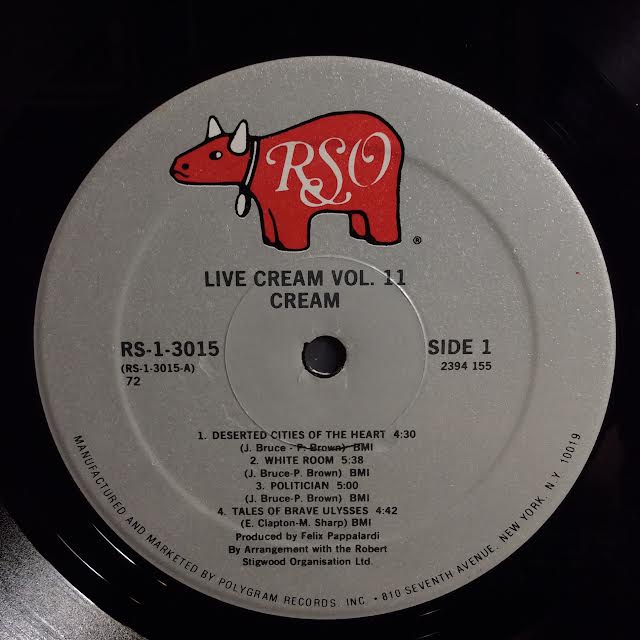 Live Cream Volume II (VINYL) | Near Mint (NM) Very Good Plus (VG+) - ROCK / USED *NEAR MINT*