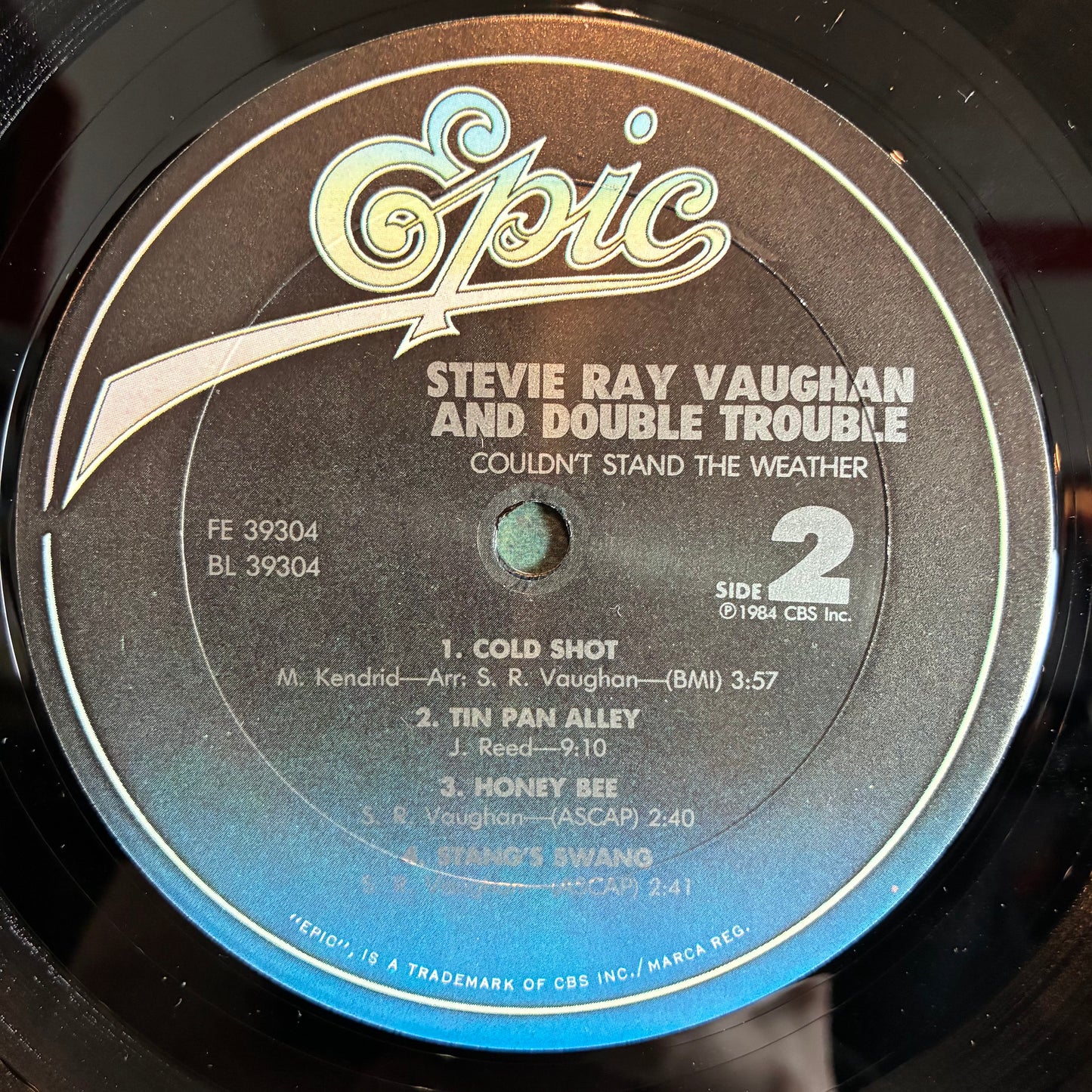 Stevie Ray Vaughan & Double Trouble - Couldn't Stand The Weather (VINYL) | Near Mint (NM or M-) Excellent (EX) - ROCK / USED *NEAR MINT*