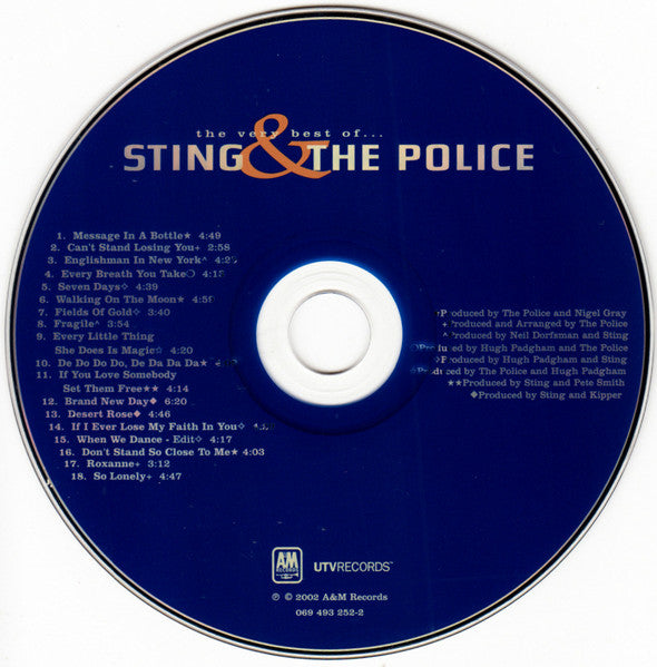 The Very Best Of Sting & The Police (CD) | Near Mint (NM) Near Mint (NM) - ROCK / USED *NEAR MINT*