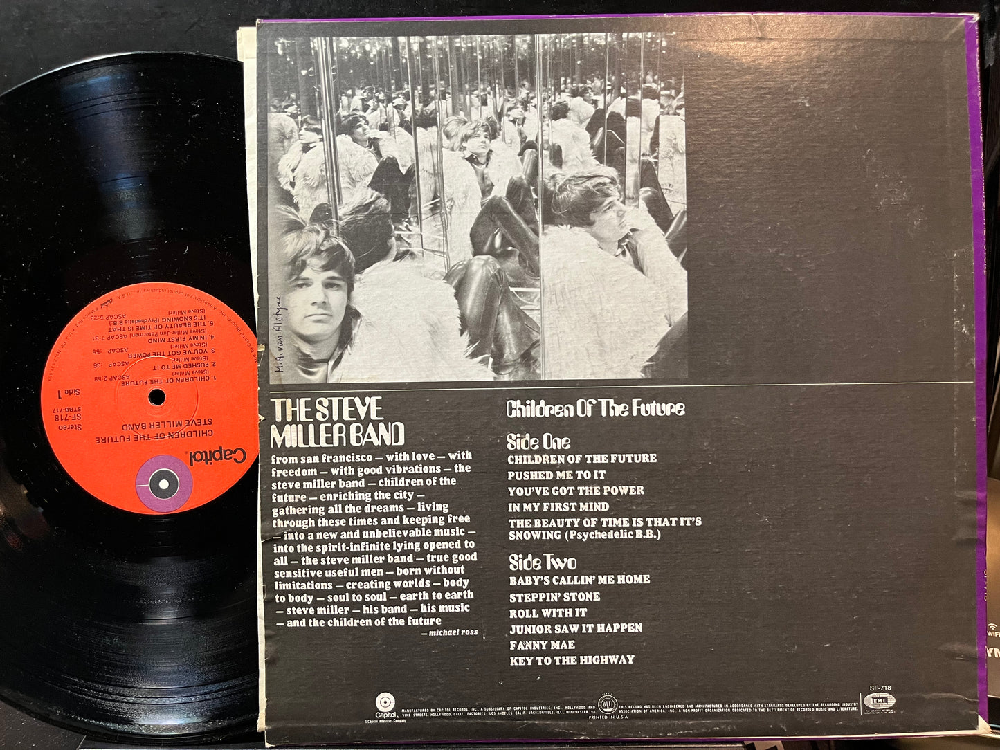 Steve Miller Band - Children Of The Future (VINYL) | Near Mint (NM) Excellent+ (EX+) - ROCK / USED *NEAR MINT*