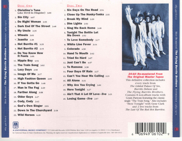 Hot Burritos! The Flying Burrito Bros Anthology 1969-1972 (2xCD) | Near Mint (NM or M-) Near Mint (NM or M-) - ROCK / USED *NEAR MINT*