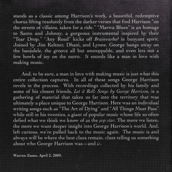 Let It Roll (Songs By George Harrison) (cd) | Near Mint (NM) Near Mint (NM) - ROCK / USED *NEAR MINT*