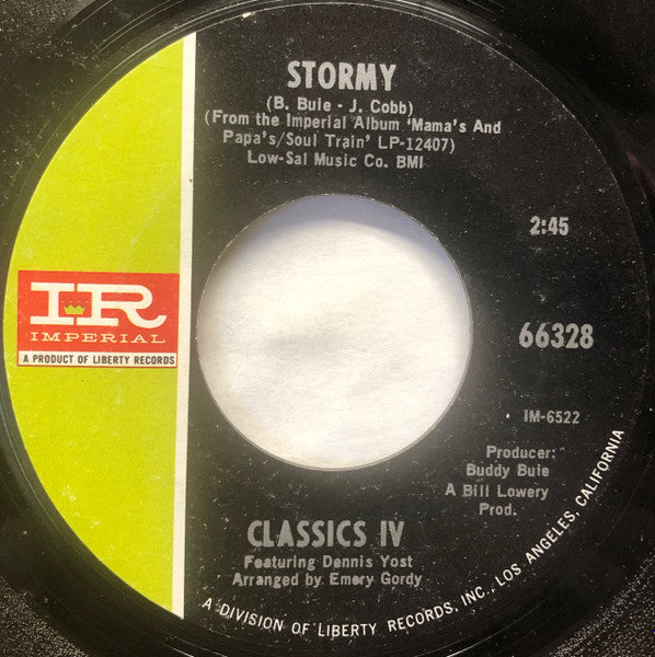 Stormy / 24 Hours Of Loneliness (7" VINYL) | Near Mint (NM or M-) Near Mint (NM or M-) - ROCK / USED *NEAR MINT*