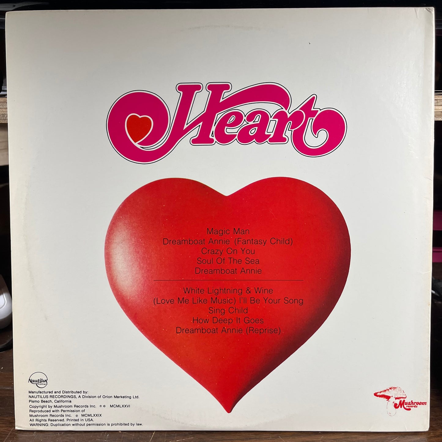 Dreamboat Annie (VINYL) | Near Mint (NM) Excellent+ (EX+) - ROCK / USED *NEAR MINT*