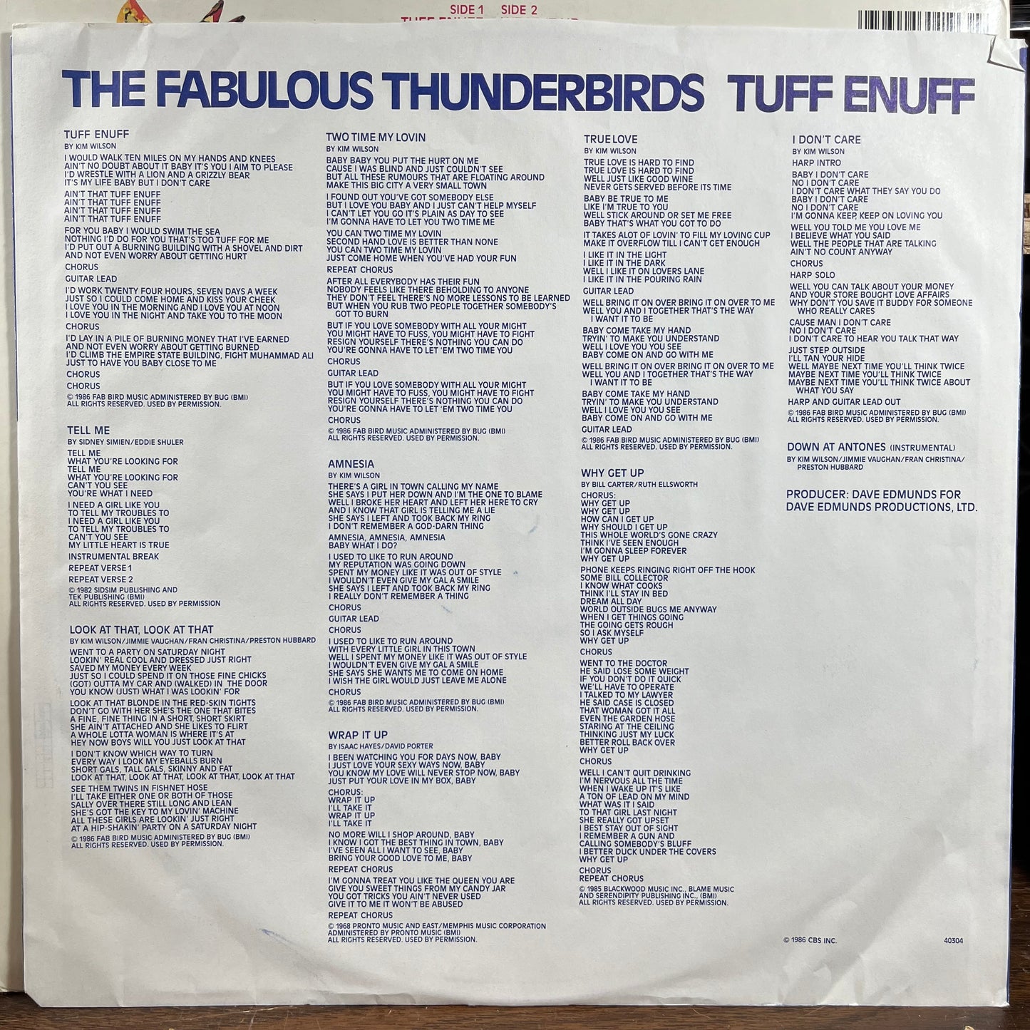 Tuff Enuff (VINYL) | Near Mint (NM) Near Mint- (NM-) - ROCK / USED *NEAR MINT*