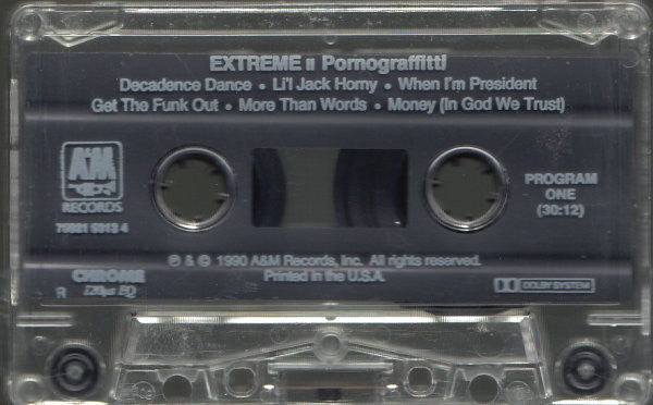 Extreme II: Pornograffitti *CASSETTE* | Near Mint (NM) Near Mint (NM)