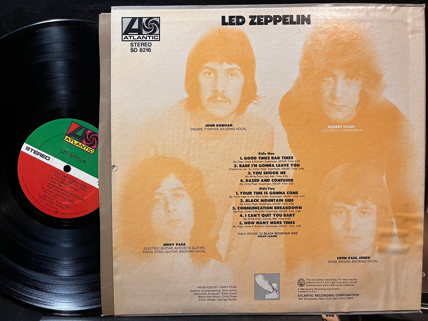 Led Zeppelin - Led Zeppelin (VINYL LP ATLANTIC SD 8216 1975) | USED Near Mint (NM or M-) Excellent+ (EX+) - ROCK / USED *NEAR MINT*