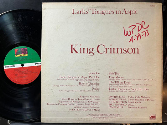 King Crimson - Larks' Tongues In Aspic (VINYL) | Near Mint (NM) Very Good Plus (VG+) - ROCK / USED *NEAR MINT*