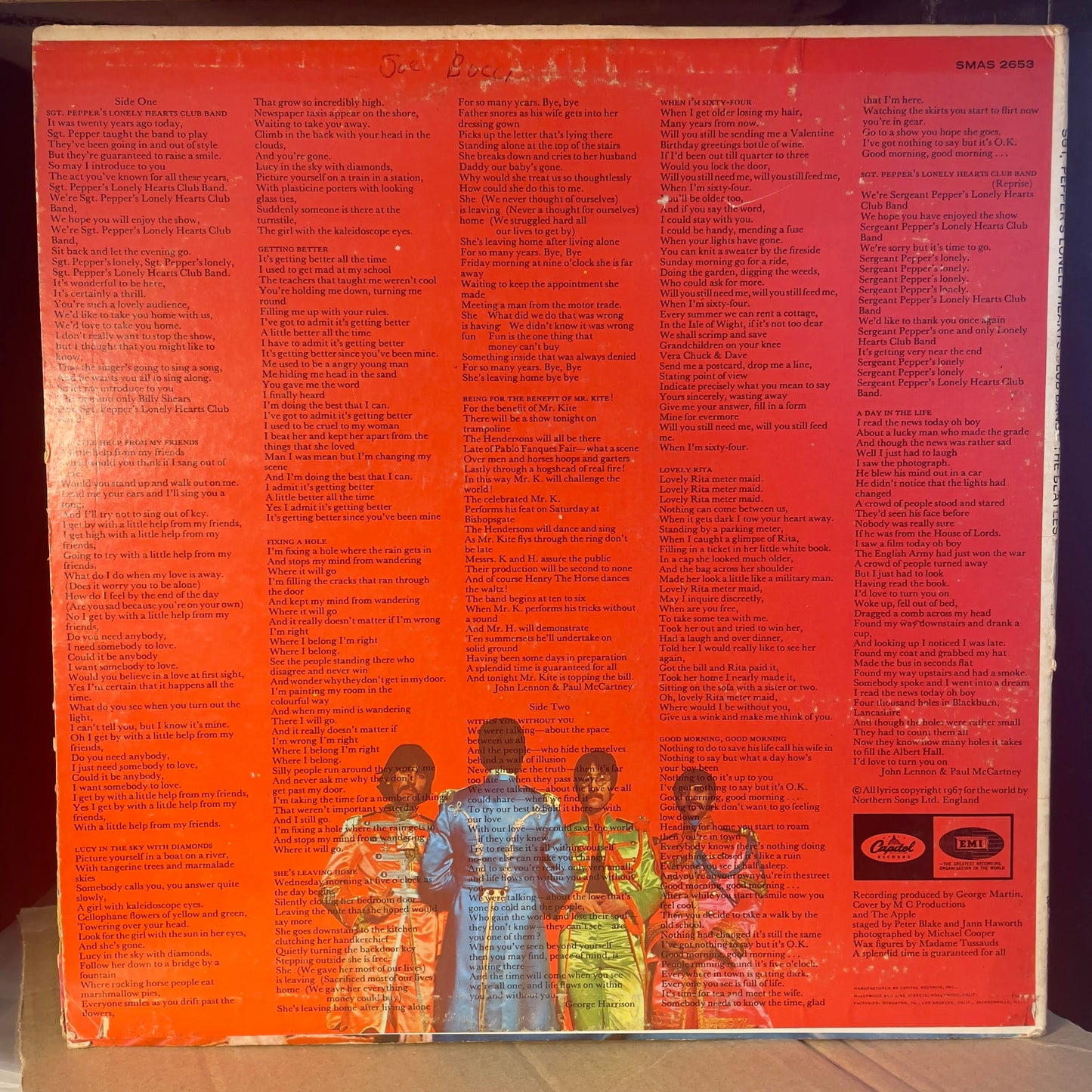 Sgt. Pepper's Lonely Hearts Club Band (VINYL) | Very Good Plus (VG+) Very Good Plus (VG+) - ROCK / USED *VERY GOOD+*