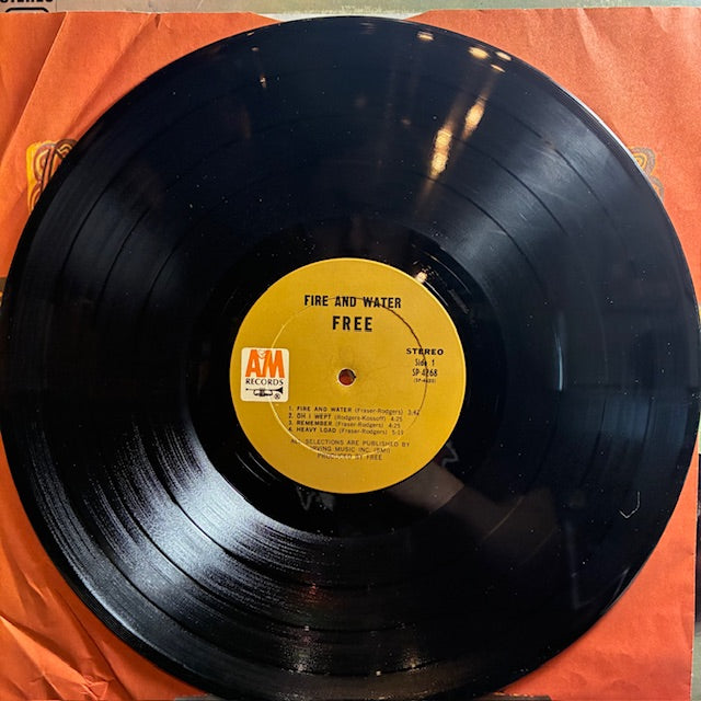 Fire And Water (VINYL) | Very Good Plus (VG+) Very Good Plus (VG+) - ROCK / USED *VERY GOOD+*