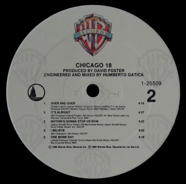 Chicago 18 (VINYL) | Very Good Plus (VG+) Excellent (EX) - ROCK / USED *VERY GOOD+*