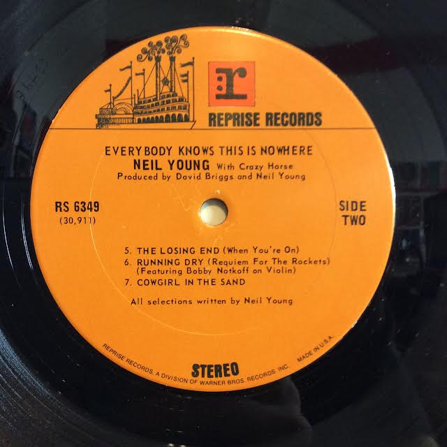 Everybody Knows This Is Nowhere (VINYL) | Very Good Plus (VG+) Very Good Plus (VG+) - ROCK / USED *VERY GOOD+*