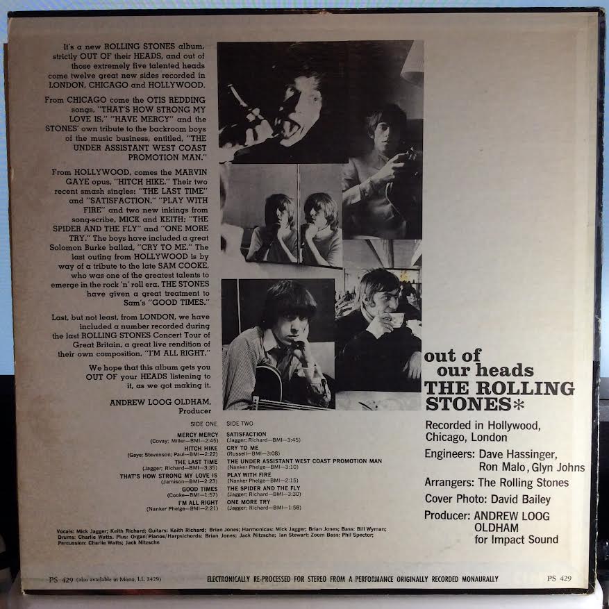 Out Of Our Heads (VINYL) | Very Good Plus (VG+) Very Good Plus (VG+) - ROCK / USED *VERY GOOD+*