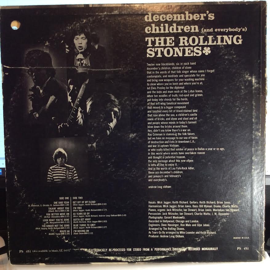 December's Children (And Everybody's) (VINYL) | Very Good Plus (VG+) Very Good Plus (VG+) - ROCK / USED *VERY GOOD+*