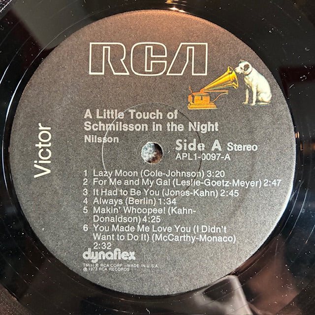A Little Touch Of Schmilsson In The Night (VINYL) | Very Good Plus Plus (VG++) Excellent (EX) - ROCK / USED *VERY GOOD++*