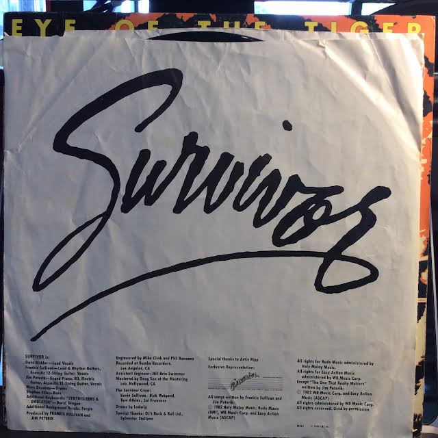 Eye Of The Tiger (VINYL) | Very Good Plus (VG+) Excellent+ (EX+) - ROCK / USED *VERY GOOD+*