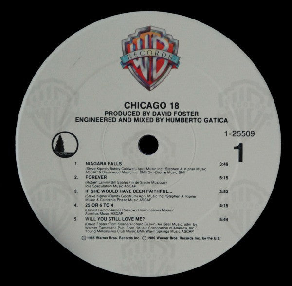 Chicago 18 (VINYL) | Very Good Plus (VG+) Excellent (EX) - ROCK / USED *VERY GOOD+*
