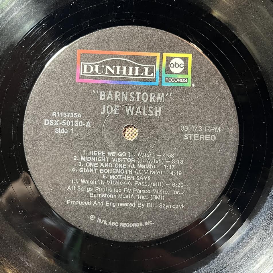 Barnstorm (VINYL) | Very Good Plus Plus (VG++) Excellent+ (EX+) - ROCK / USED *VERY GOOD++*