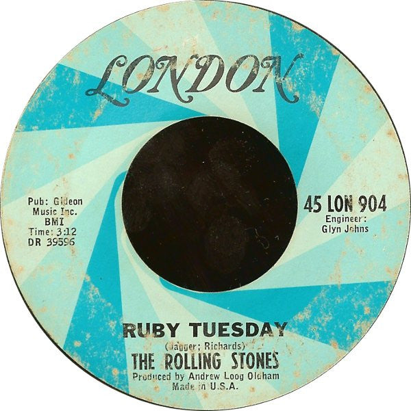 Let's Spend The Night Together / Ruby Tuesday | Very Good Plus (VG+) Very Good Plus (VG+)