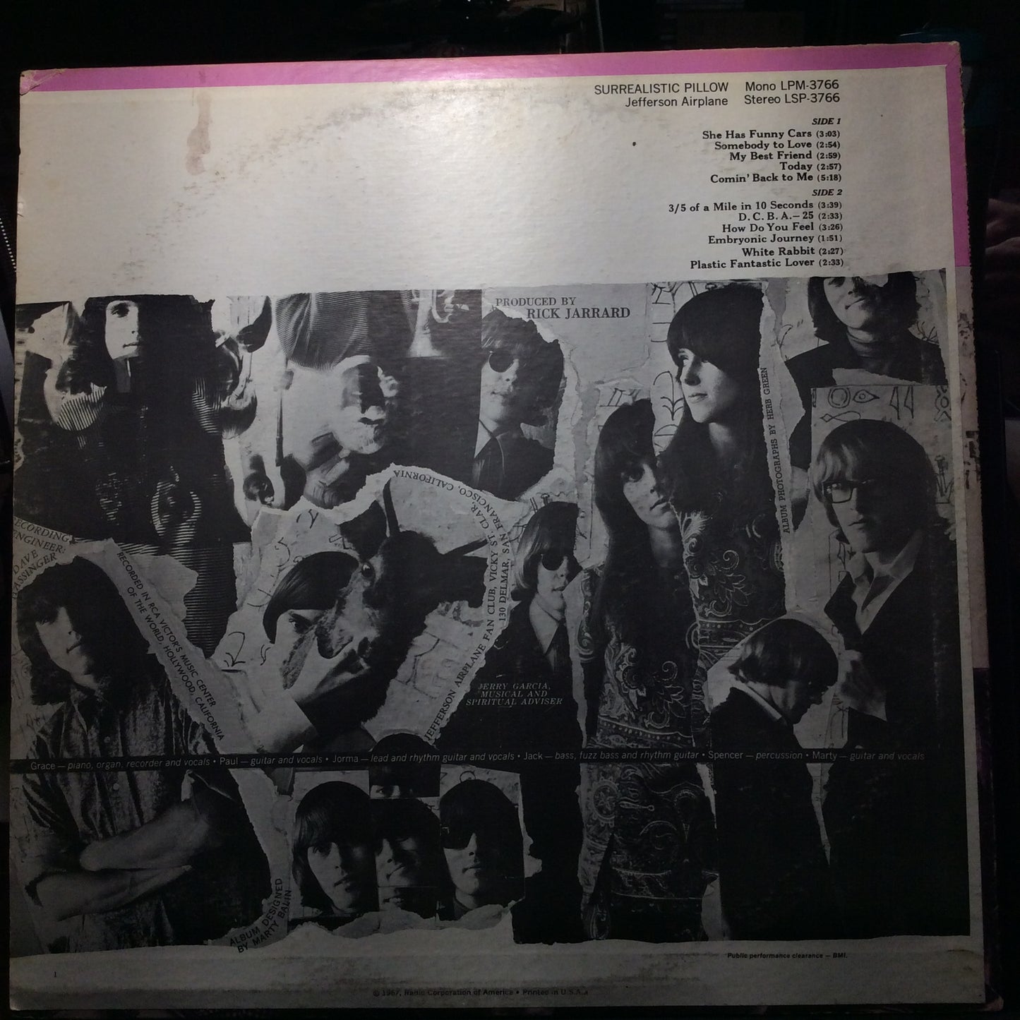 Surrealistic Pillow (VINYL) | Very Good Plus (VG+) Very Good Plus (VG+) - ROCK / USED *VERY GOOD+*