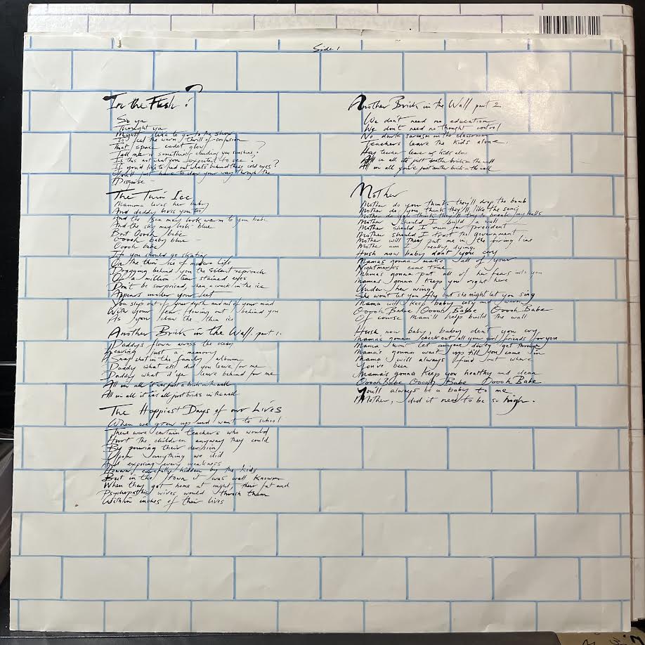 The Wall (2xVINYL) | Very Good Plus Plus (VG++) Excellent (EX) - ROCK / USED *VERY GOOD++*
