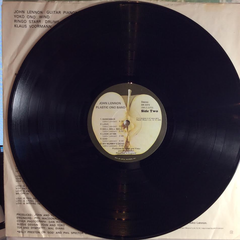 John Lennon / Plastic Ono Band (VINYL) | Very Good Plus Plus (VG++) Excellent+ (EX+) - ROCK / USED *VERY GOOD++*