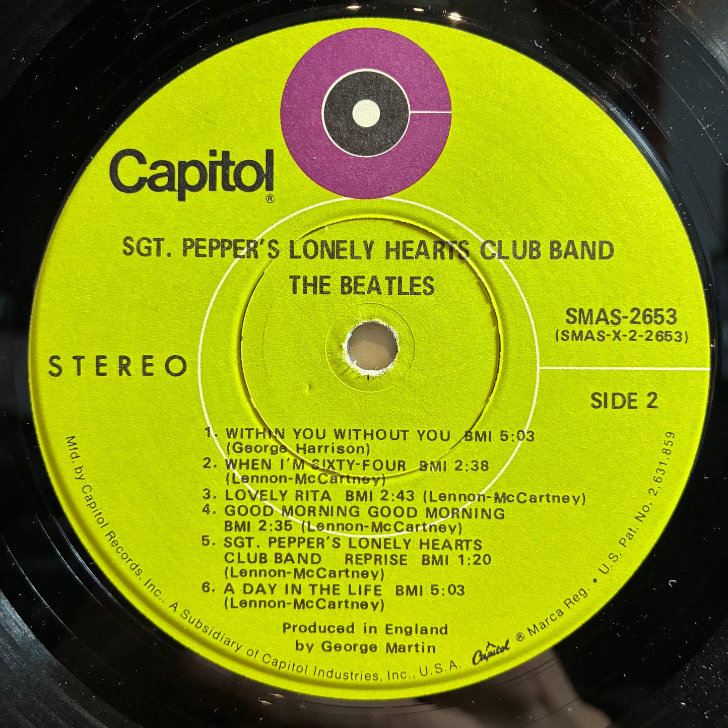 Sgt. Pepper's Lonely Hearts Club Band (VINYL) | Very Good Plus (VG+) Very Good Plus (VG+) - ROCK / USED *VERY GOOD+*