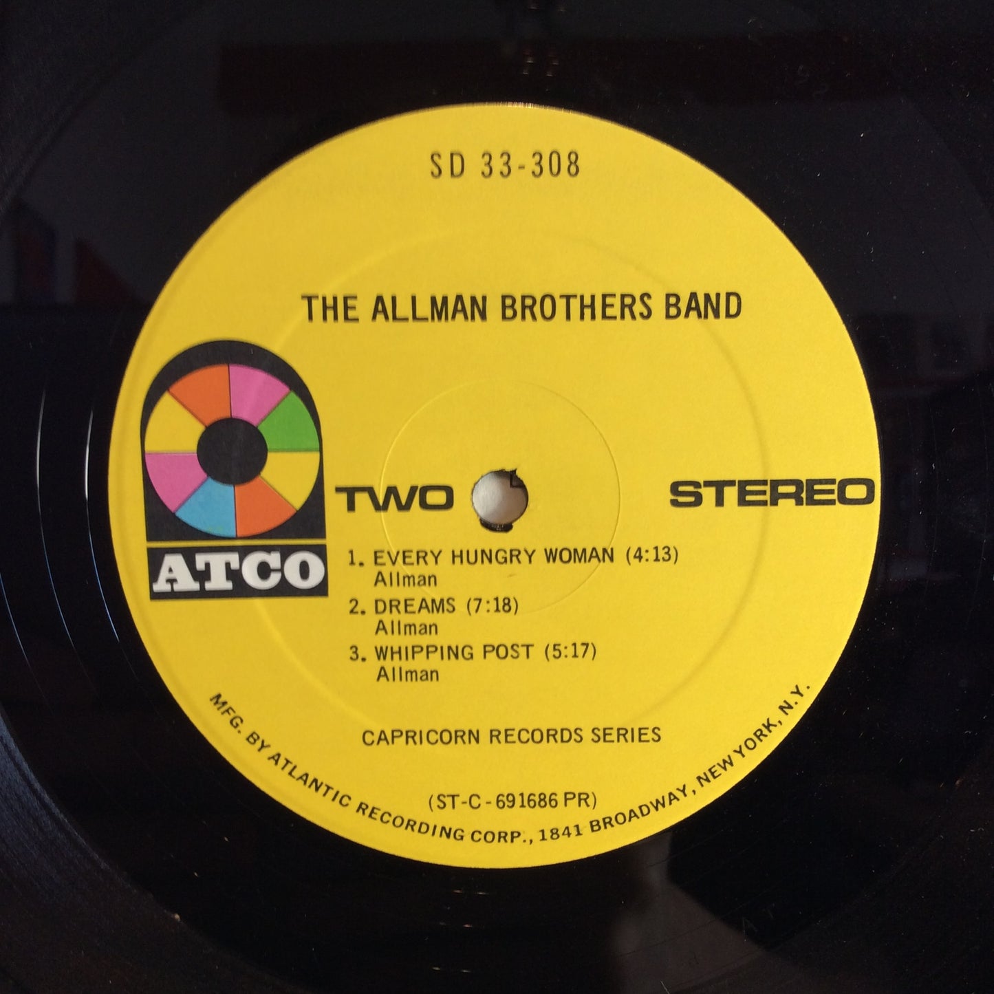 The Allman Brothers Band (VINYL) | Very Good Plus Plus (VG++) Excellent (EX) - ROCK / USED *VERY GOOD++*