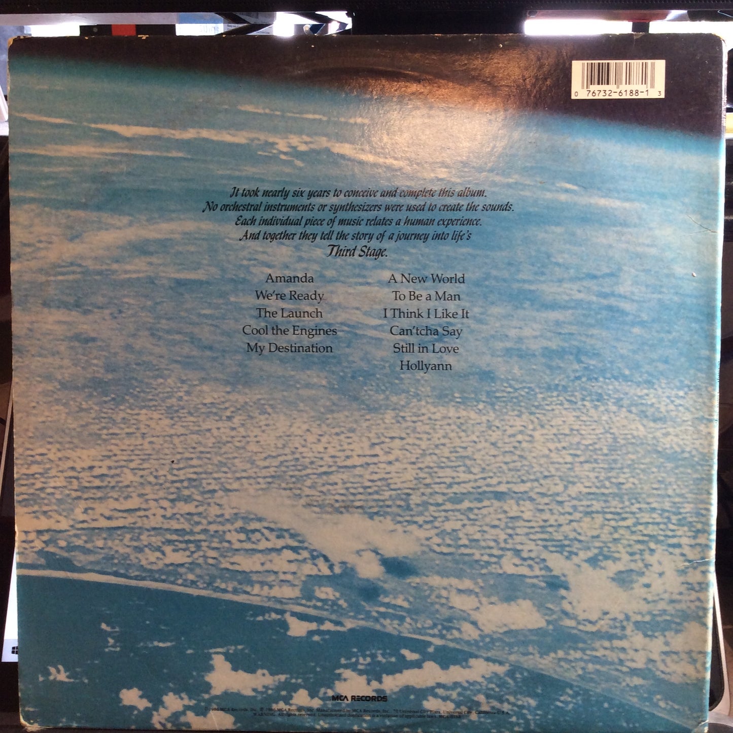 Third Stage (VINYL) | Very Good Plus (VG+) Very Good Plus (VG+) - ROCK / USED *VERY GOOD+*