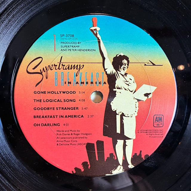 Breakfast In America (VINYL) | Very Good Plus (VG+) Very Good Plus (VG+) - ROCK / USED *VERY GOOD+*