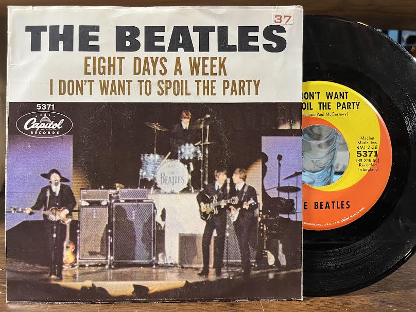 Eight Days A Week / I Don't Want To Spoil The Party (7" VINYL) | Very Good (VG) Near Mint (NM or M-) - ROCK / USED *VERY GOOD*