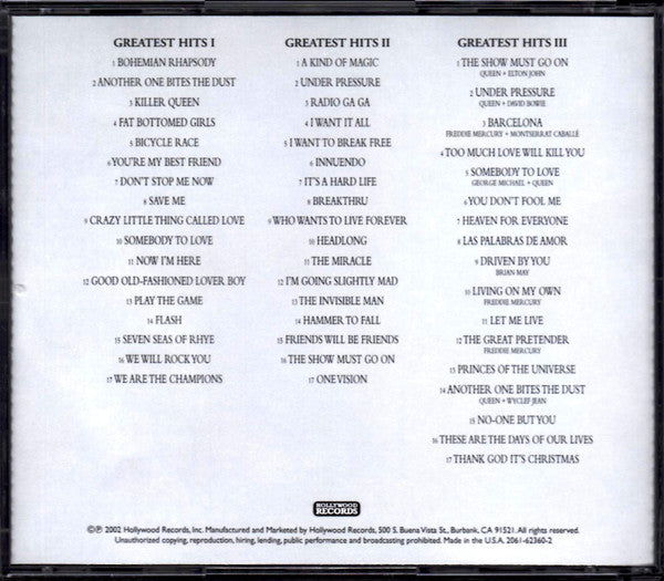 Greatest Hits I II & III (The Platinum Collection) (3xCD) | Excellent (EX) Excellent (EX) - ROCK / USED *VERY GOOD*