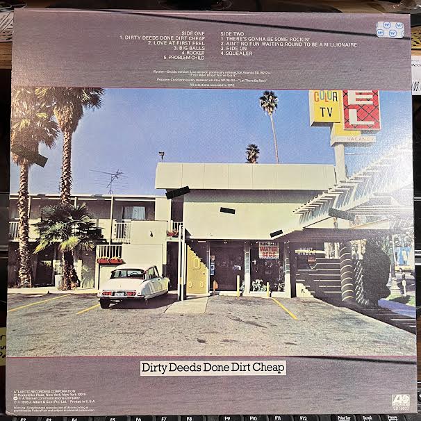 Dirty Deeds Done Dirt Cheap (VINYL) | Very Good (VG) Excellent+ (EX+) - ROCK / USED *VERY GOOD*