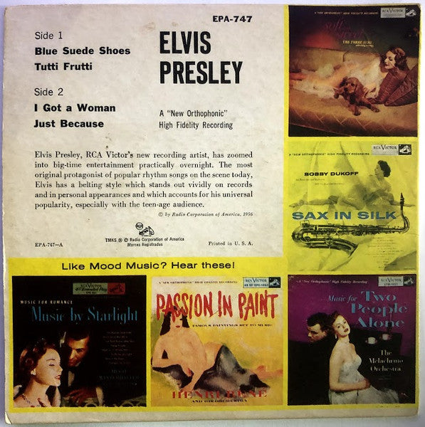 Elvis Presley (7" VINYL) | Very Good (VG) Excellent+ (EX+) - ROCK / USED *VERY GOOD*