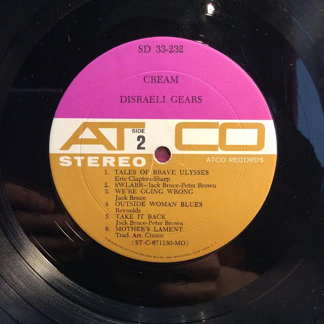 Disraeli Gears (VINYL) | Very Good (VG) Very Good (VG) - ROCK / USED *VERY GOOD*