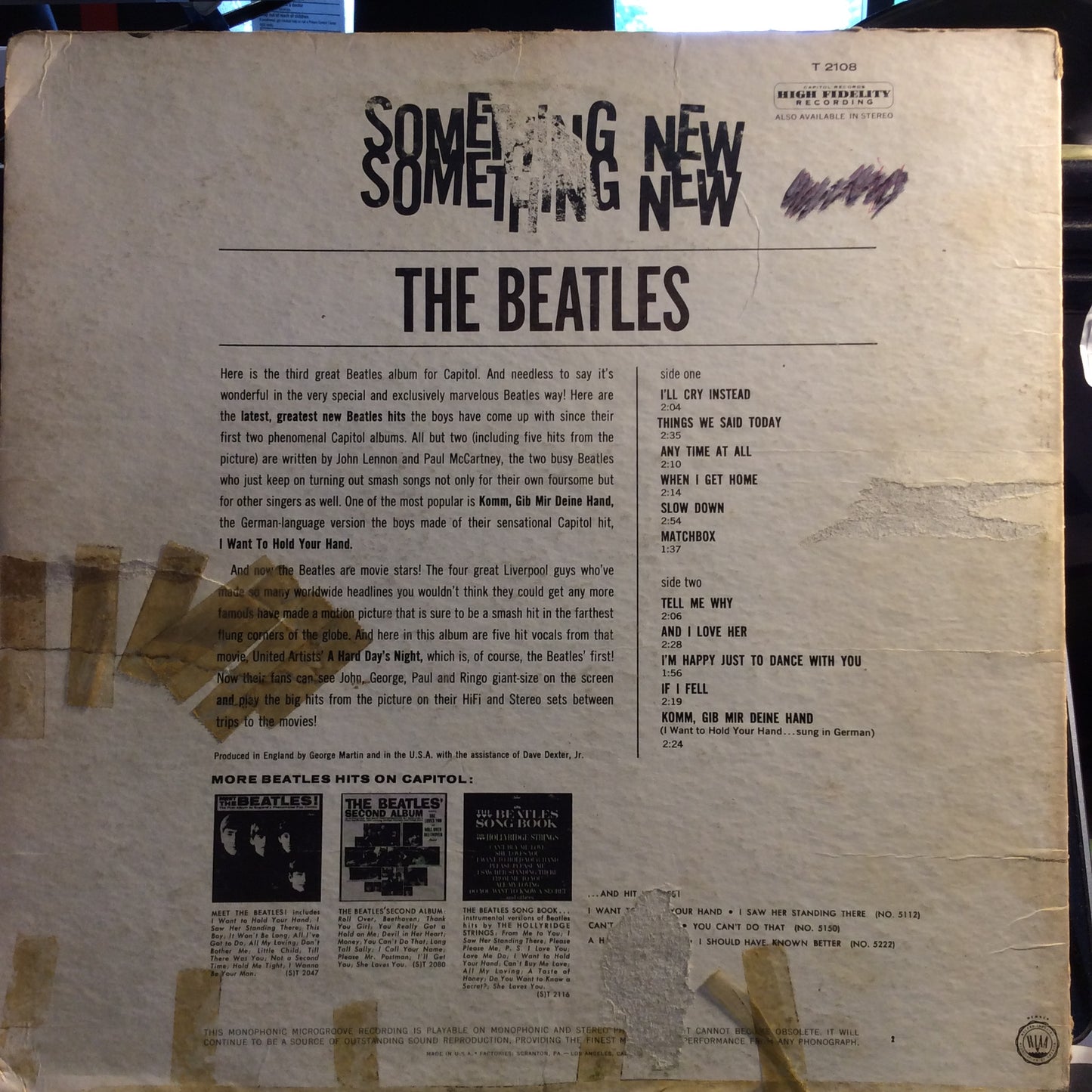 Something New (VINYL) | Very Good (VG) Very Good (VG) - ROCK / USED *VERY GOOD*