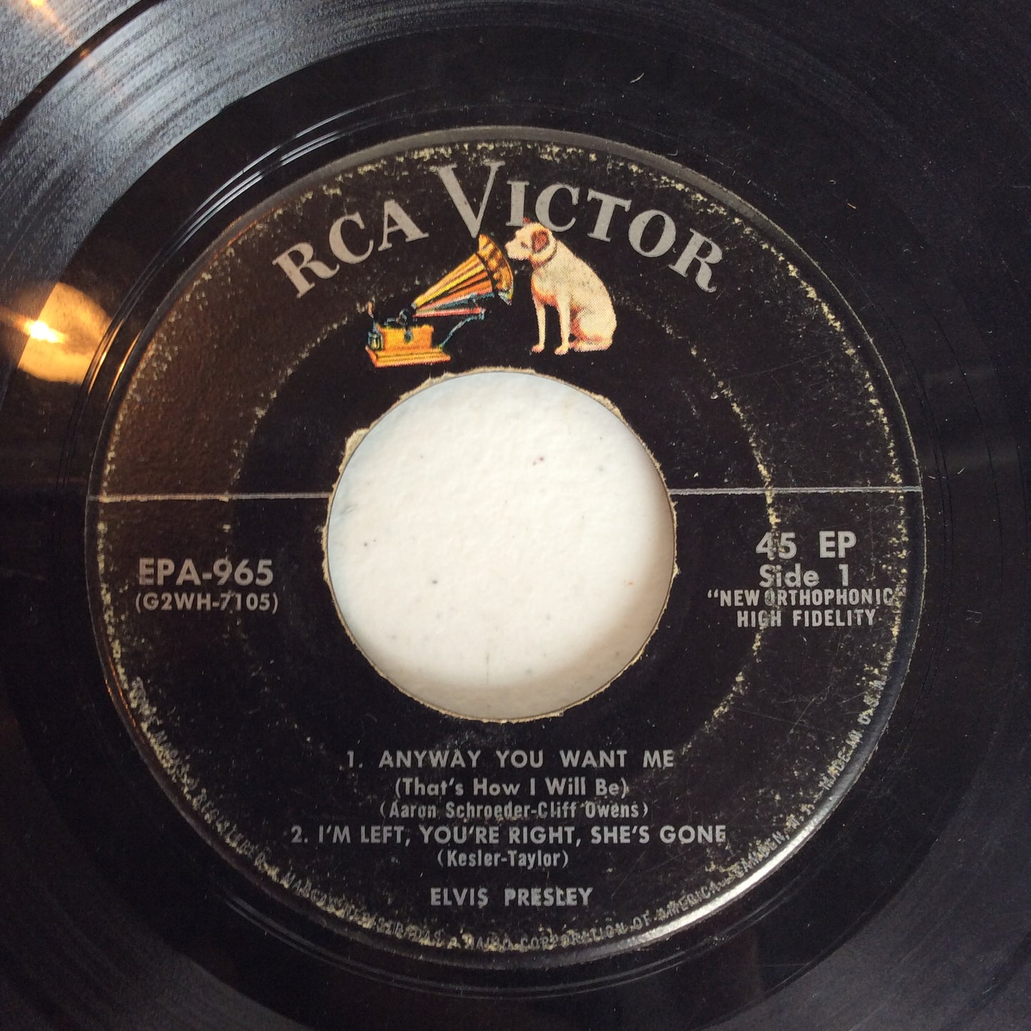 Any Way You Want Me (7" VINYL) | Very Good (VG) Very Good (VG) - ROCK / USED *VERY GOOD*