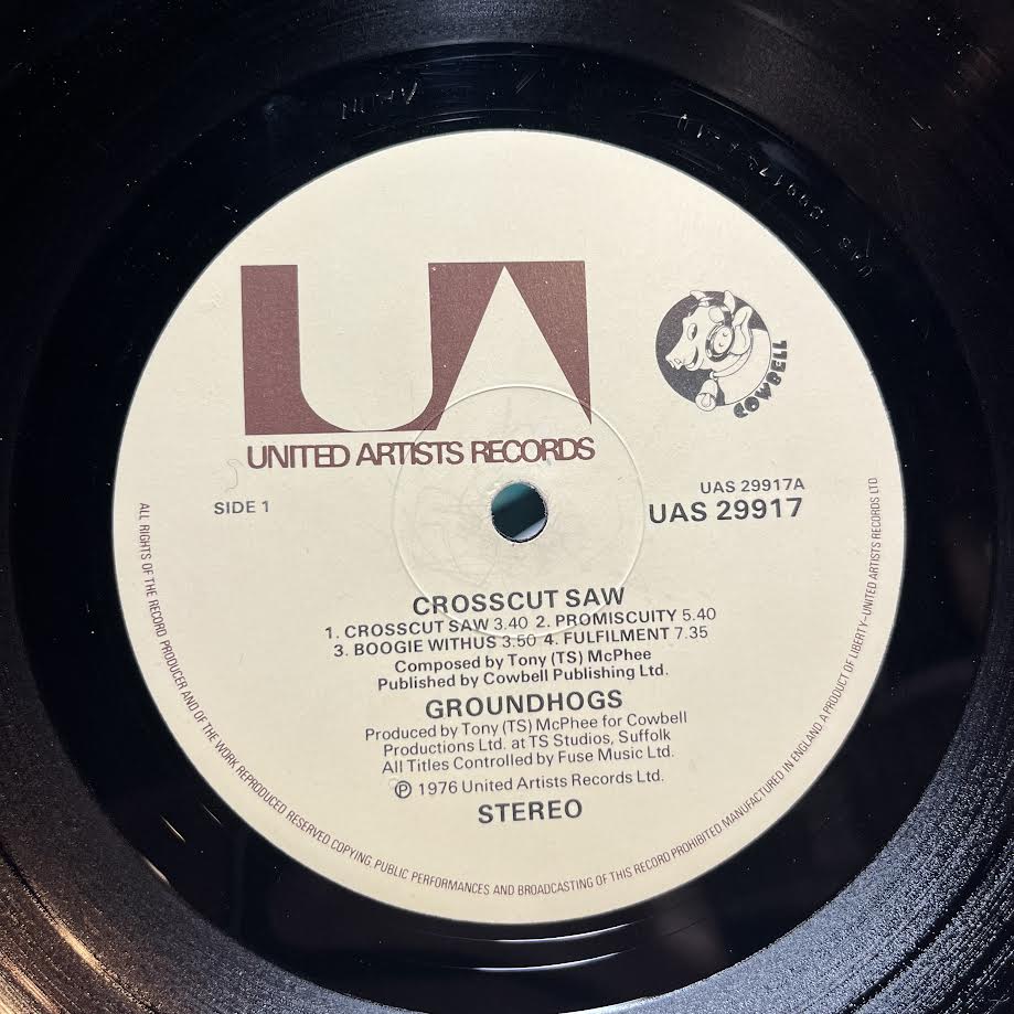 Crosscut Saw (VINYL) | Very Good (VG) Very Good Plus Plus (VG++) - ROCK / USED *VERY GOOD*