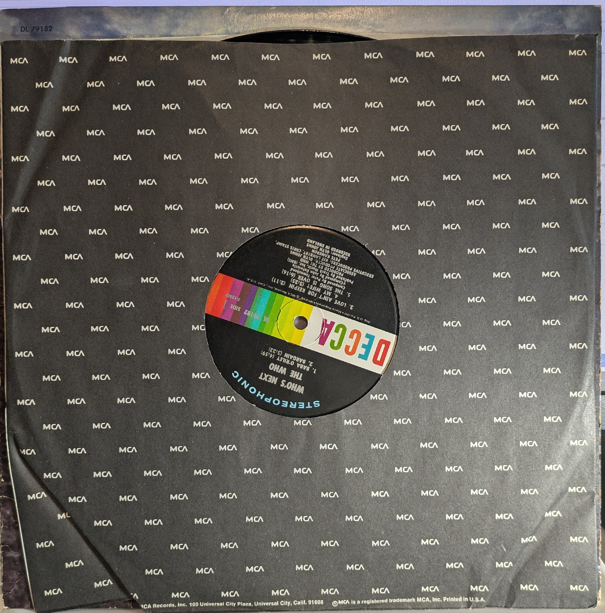 Who's Next (VINYL) | Very Good (VG) Very Good Plus (VG+) - ROCK / USED *VERY GOOD*